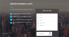 Desktop Screenshot of electrometers.com