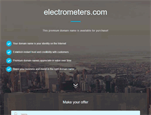 Tablet Screenshot of electrometers.com